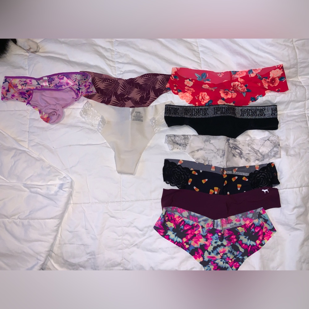 Victoria’s Secret Pink thong underwear.